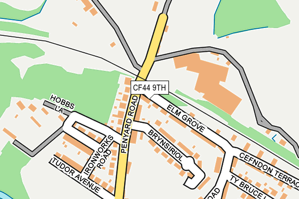 CF44 9TH map - OS OpenMap – Local (Ordnance Survey)