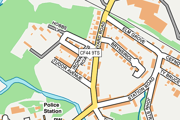 CF44 9TS map - OS OpenMap – Local (Ordnance Survey)