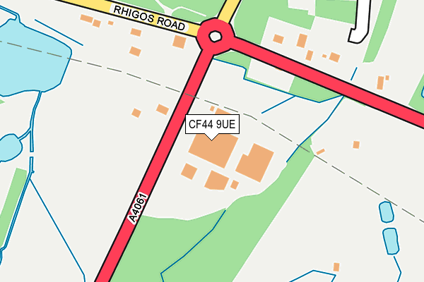 CF44 9UE map - OS OpenMap – Local (Ordnance Survey)