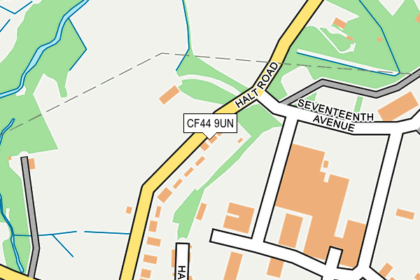 CF44 9UN map - OS OpenMap – Local (Ordnance Survey)