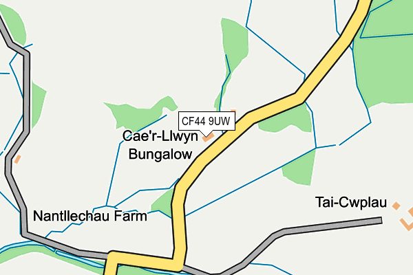 CF44 9UW map - OS OpenMap – Local (Ordnance Survey)