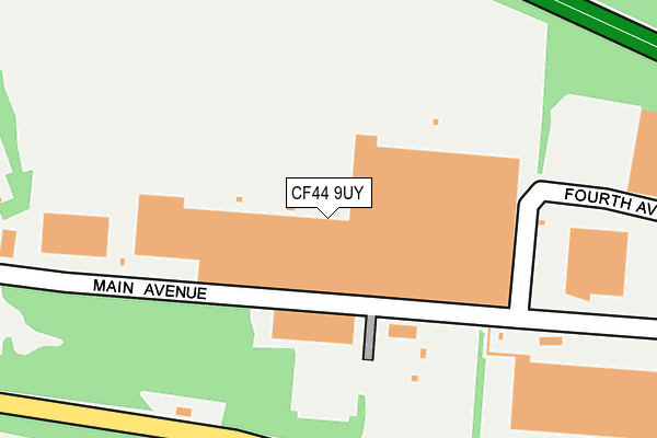 CF44 9UY map - OS OpenMap – Local (Ordnance Survey)