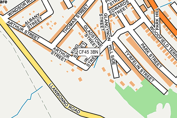 CF45 3BN map - OS OpenMap – Local (Ordnance Survey)