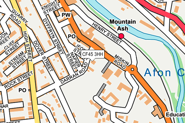 CF45 3HH map - OS OpenMap – Local (Ordnance Survey)