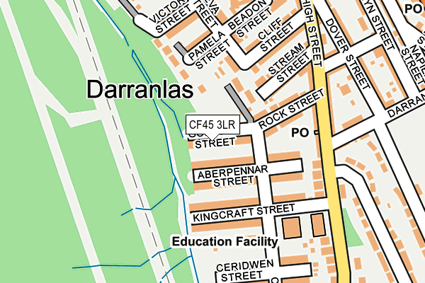 CF45 3LR map - OS OpenMap – Local (Ordnance Survey)