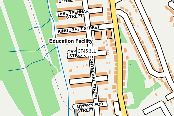 CF45 3LU map - OS OpenMap – Local (Ordnance Survey)