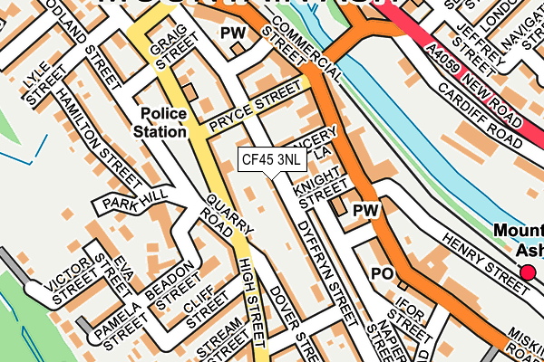 CF45 3NL map - OS OpenMap – Local (Ordnance Survey)