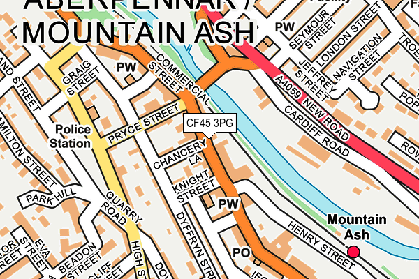 Map of MOUNT ASH LIMITED at local scale