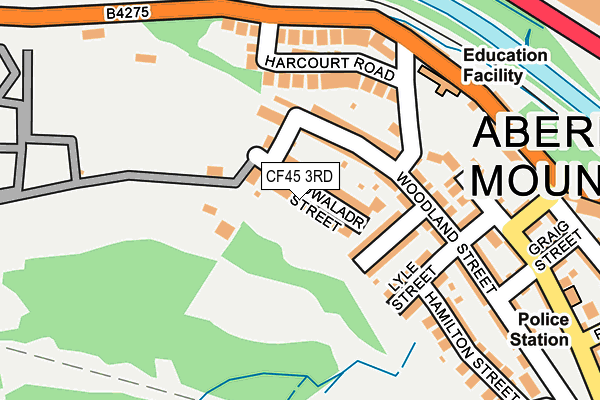 CF45 3RD map - OS OpenMap – Local (Ordnance Survey)