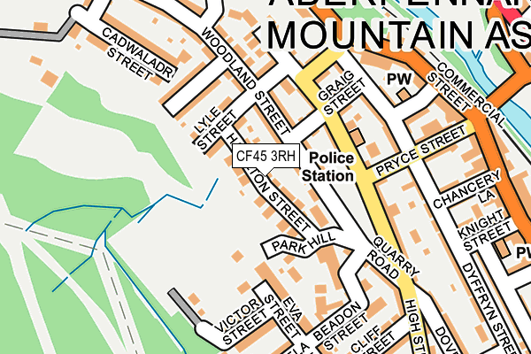 CF45 3RH map - OS OpenMap – Local (Ordnance Survey)