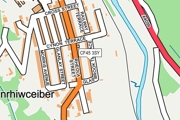 CF45 3SY map - OS OpenMap – Local (Ordnance Survey)