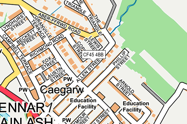 CF45 4BB map - OS OpenMap – Local (Ordnance Survey)