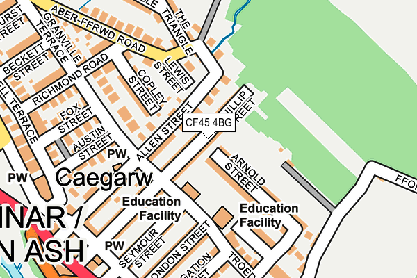 CF45 4BG map - OS OpenMap – Local (Ordnance Survey)