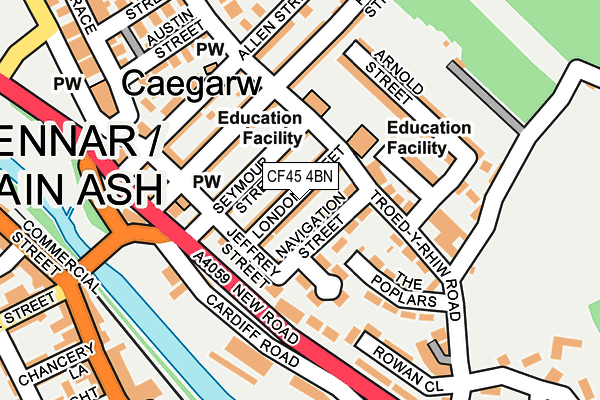 CF45 4BN map - OS OpenMap – Local (Ordnance Survey)
