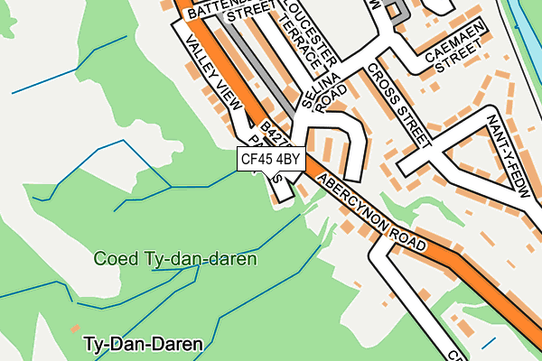 CF45 4BY map - OS OpenMap – Local (Ordnance Survey)
