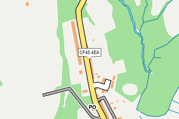 CF45 4EA map - OS OpenMap – Local (Ordnance Survey)