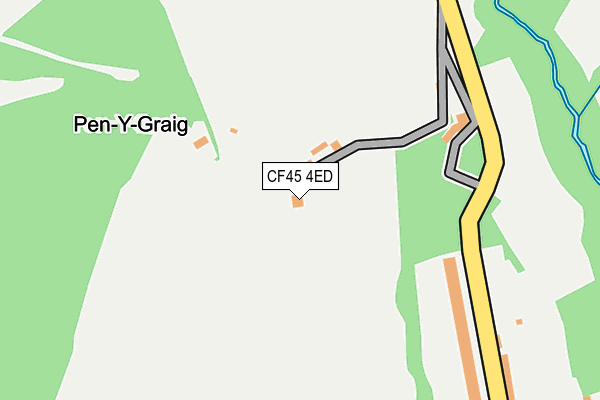 CF45 4ED map - OS OpenMap – Local (Ordnance Survey)