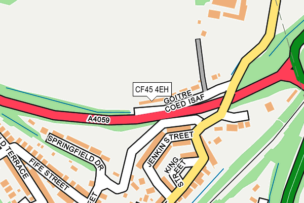 CF45 4EH map - OS OpenMap – Local (Ordnance Survey)