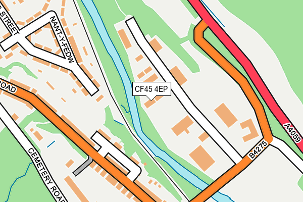 CF45 4EP map - OS OpenMap – Local (Ordnance Survey)