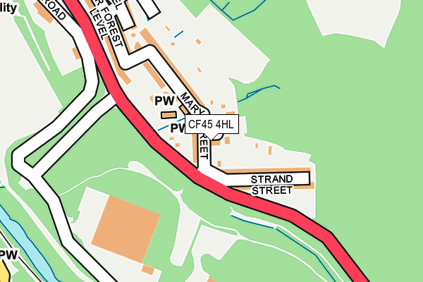 CF45 4HL map - OS OpenMap – Local (Ordnance Survey)