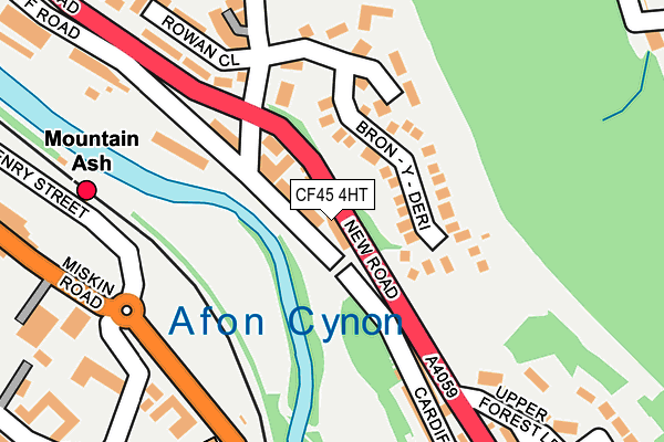 CF45 4HT map - OS OpenMap – Local (Ordnance Survey)