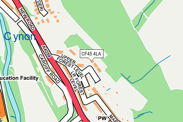 CF45 4LA map - OS OpenMap – Local (Ordnance Survey)