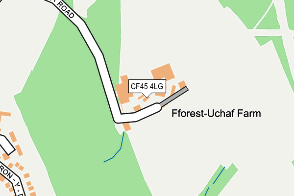 CF45 4LG map - OS OpenMap – Local (Ordnance Survey)