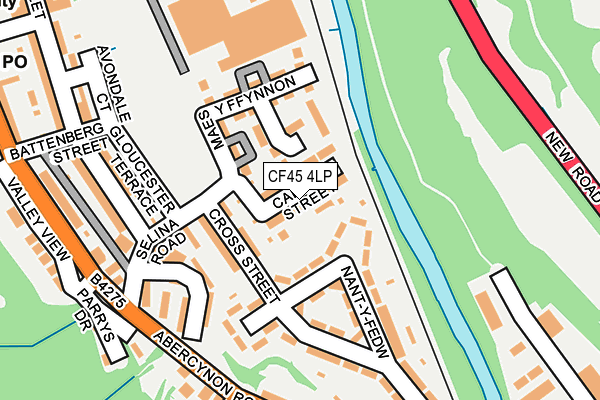 CF45 4LP map - OS OpenMap – Local (Ordnance Survey)