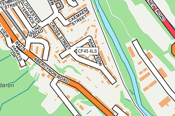 CF45 4LS map - OS OpenMap – Local (Ordnance Survey)