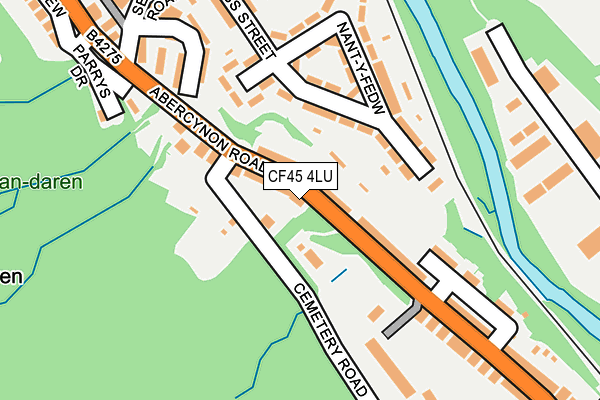 CF45 4LU map - OS OpenMap – Local (Ordnance Survey)