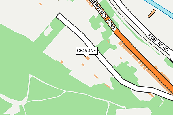 CF45 4NF map - OS OpenMap – Local (Ordnance Survey)