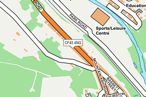 CF45 4NG map - OS OpenMap – Local (Ordnance Survey)