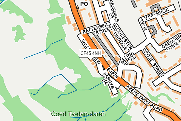 CF45 4NH map - OS OpenMap – Local (Ordnance Survey)