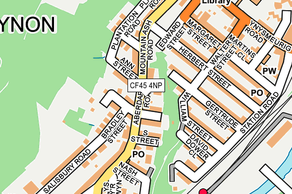 CF45 4NP map - OS OpenMap – Local (Ordnance Survey)