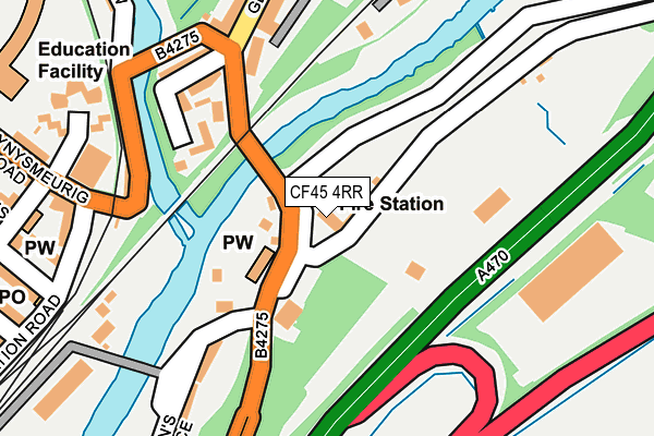 CF45 4RR map - OS OpenMap – Local (Ordnance Survey)