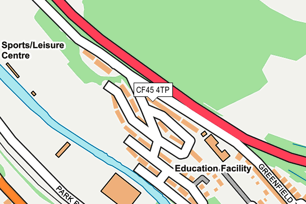 CF45 4TP map - OS OpenMap – Local (Ordnance Survey)