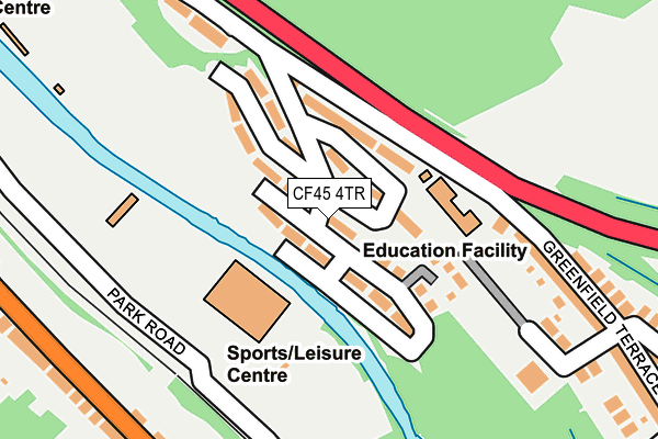 CF45 4TR map - OS OpenMap – Local (Ordnance Survey)