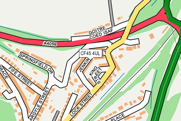 CF45 4UL map - OS OpenMap – Local (Ordnance Survey)