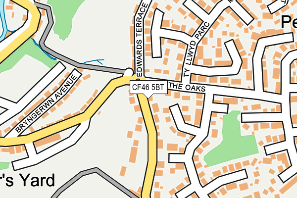 CF46 5BT map - OS OpenMap – Local (Ordnance Survey)