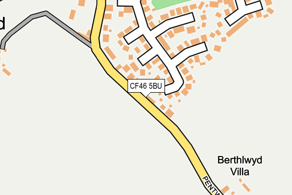 CF46 5BU map - OS OpenMap – Local (Ordnance Survey)