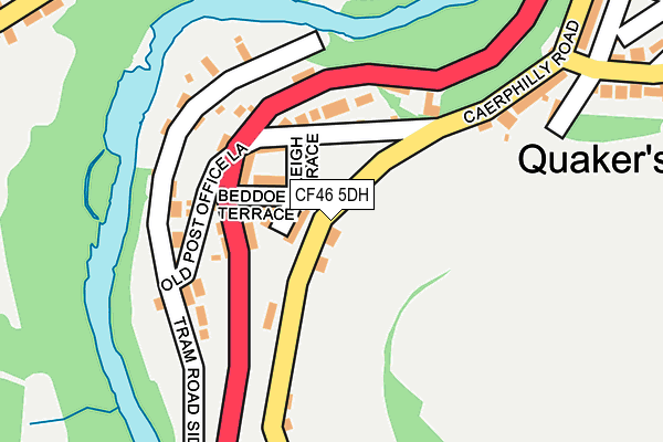 CF46 5DH map - OS OpenMap – Local (Ordnance Survey)