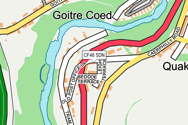 CF46 5DN map - OS OpenMap – Local (Ordnance Survey)