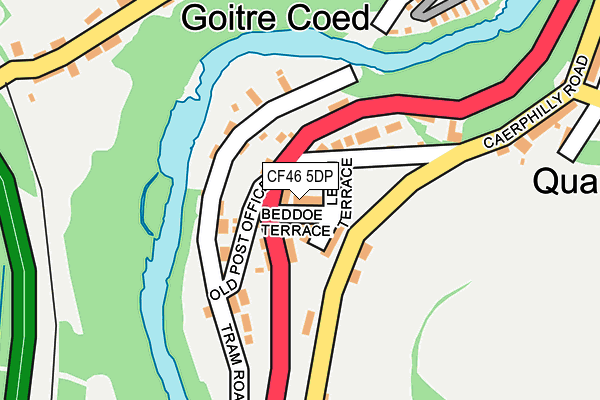 CF46 5DP map - OS OpenMap – Local (Ordnance Survey)