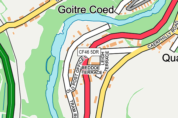 CF46 5DR map - OS OpenMap – Local (Ordnance Survey)