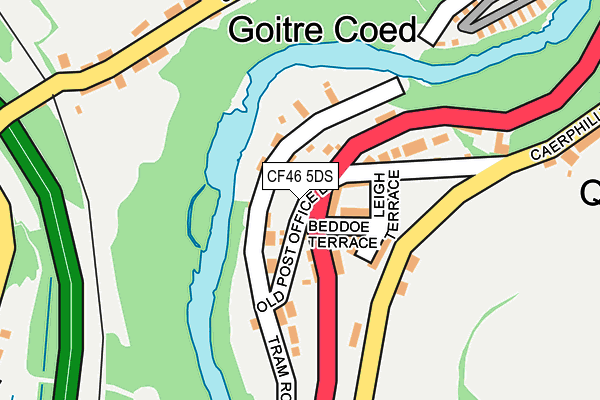 CF46 5DS map - OS OpenMap – Local (Ordnance Survey)