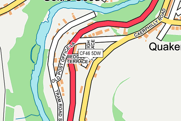 CF46 5DW map - OS OpenMap – Local (Ordnance Survey)
