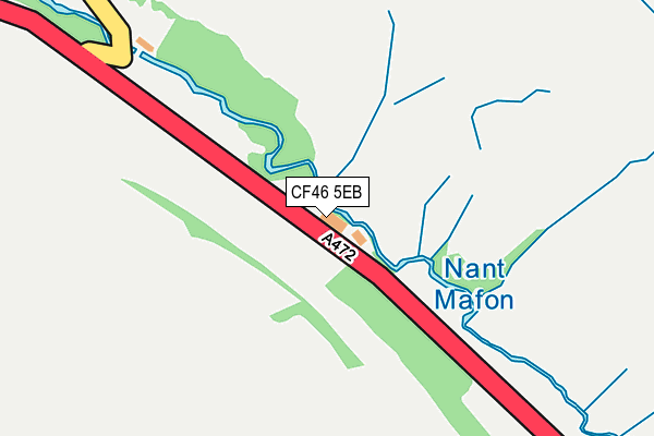 CF46 5EB map - OS OpenMap – Local (Ordnance Survey)
