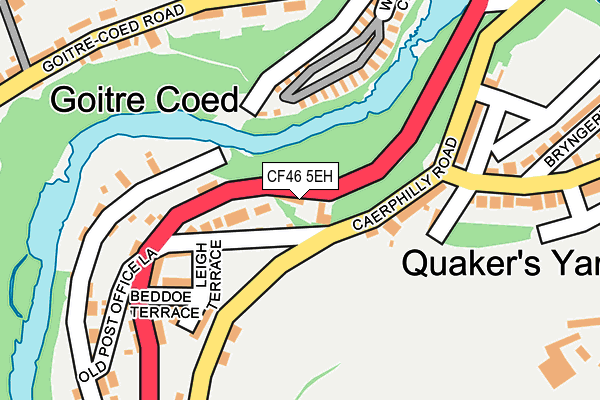 CF46 5EH map - OS OpenMap – Local (Ordnance Survey)