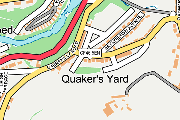 CF46 5EN map - OS OpenMap – Local (Ordnance Survey)