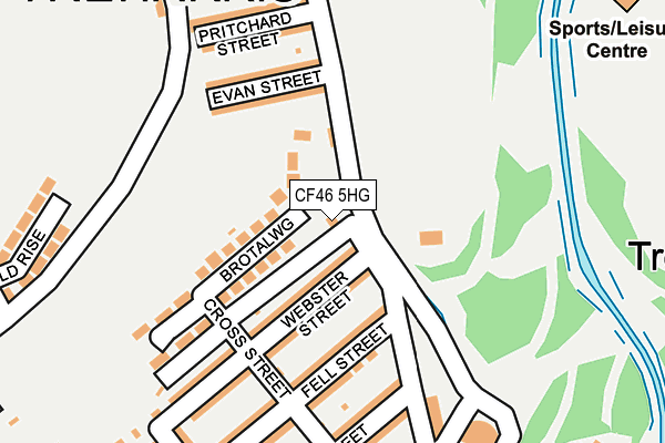 CF46 5HG map - OS OpenMap – Local (Ordnance Survey)